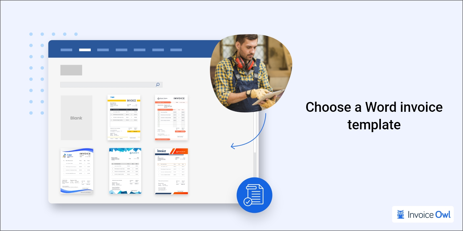 Choose a word invoice template