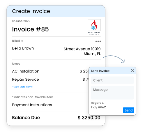 Create & Send Invoices