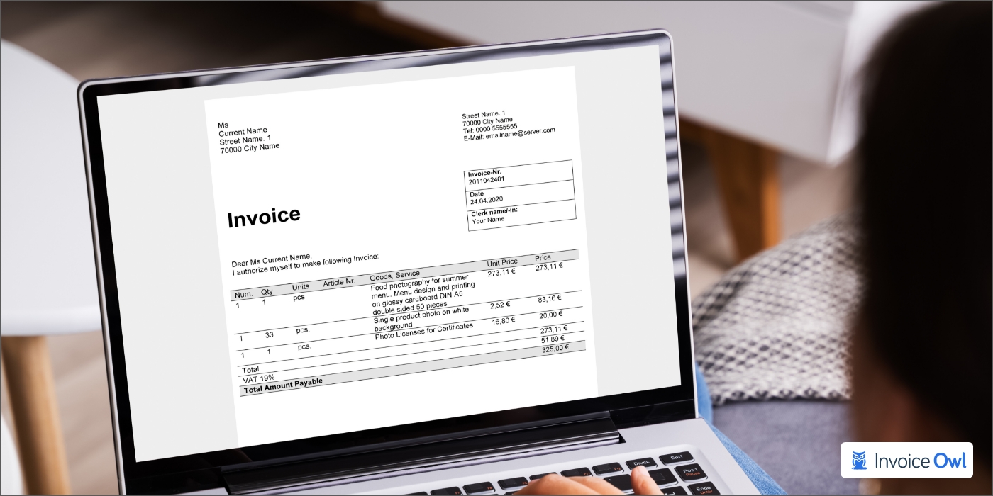 How to generate commercial invoice