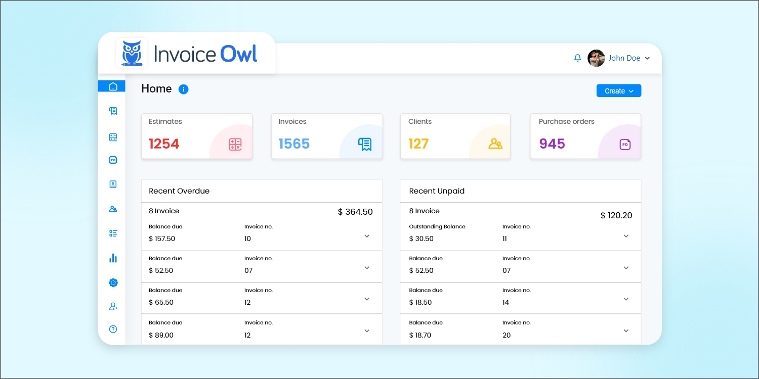 Install estimating and invoicing software like invoiceowl