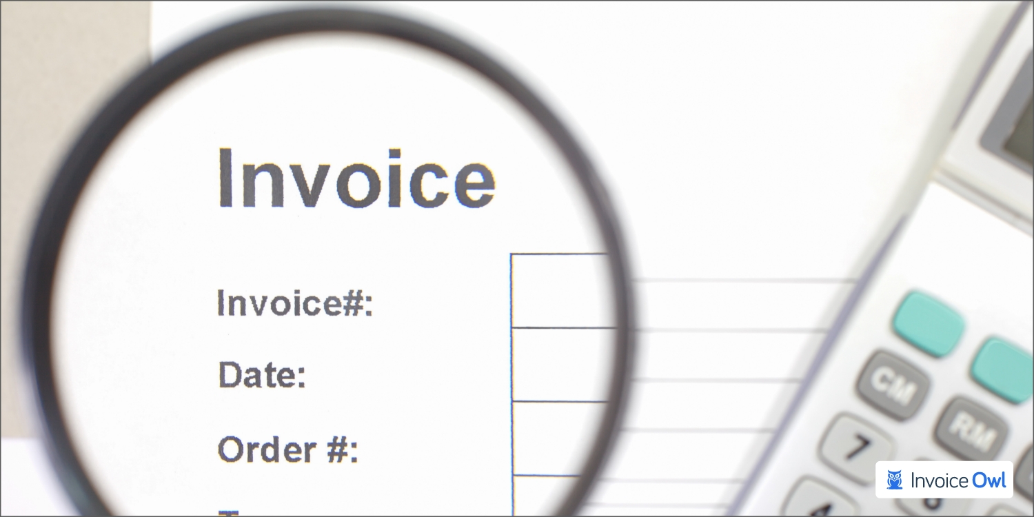 Invoice number and invoice date