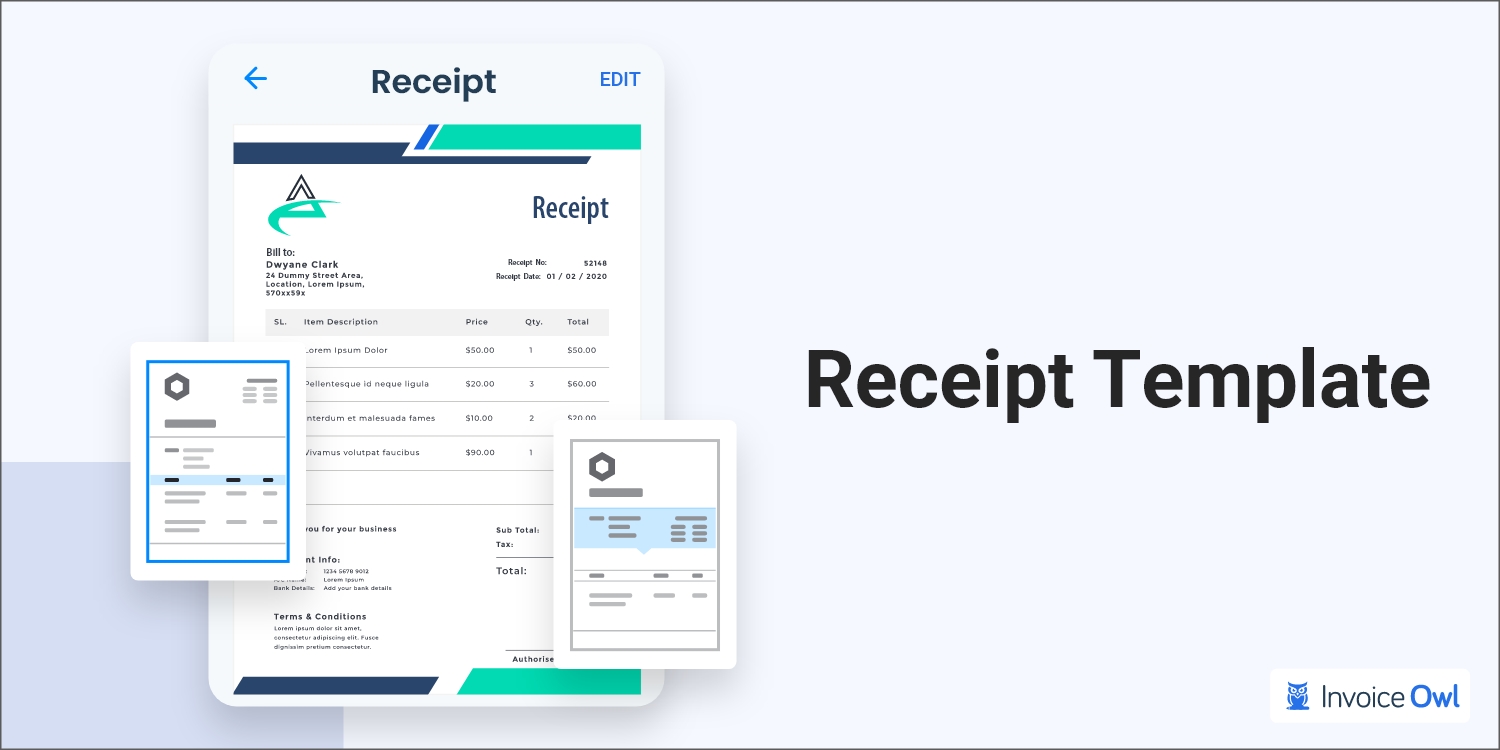 Receipt template