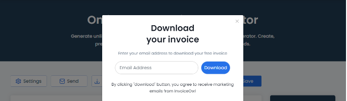 Download and save invoice
