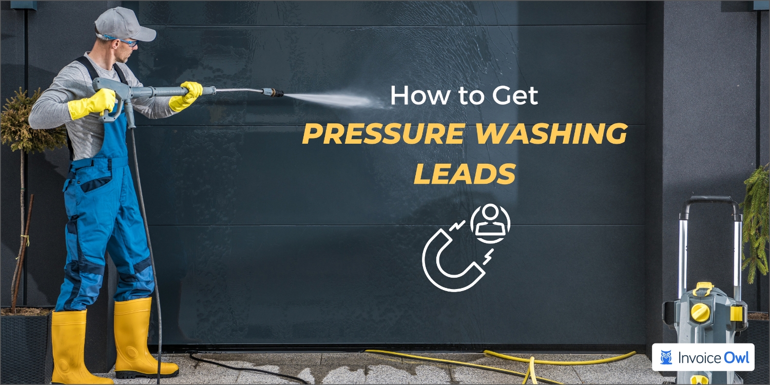 How to get pressure washing leads