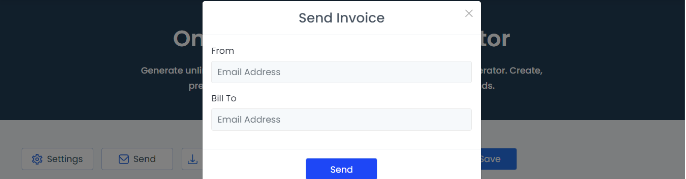 Share invoice through email