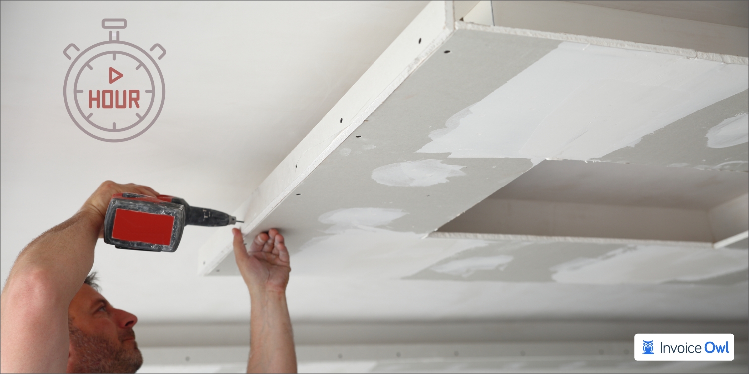 How to determine an hourly rate for drywall services