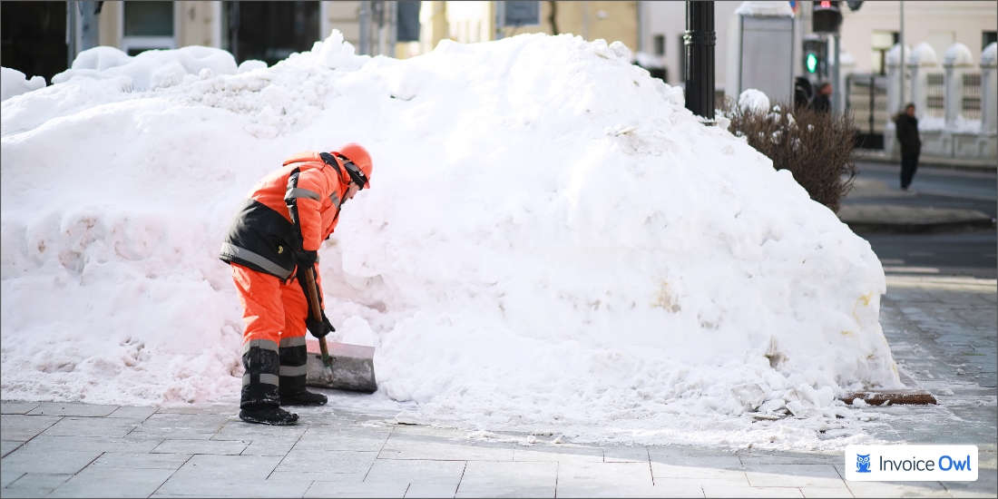 The amount of snow