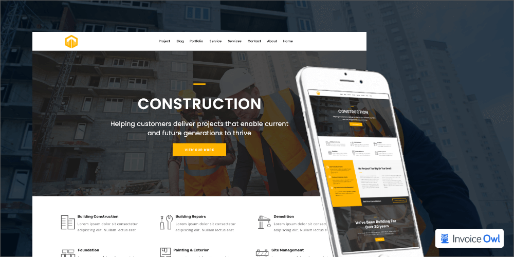 Create professional website