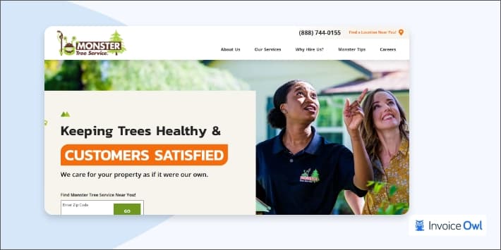 Monster tree service