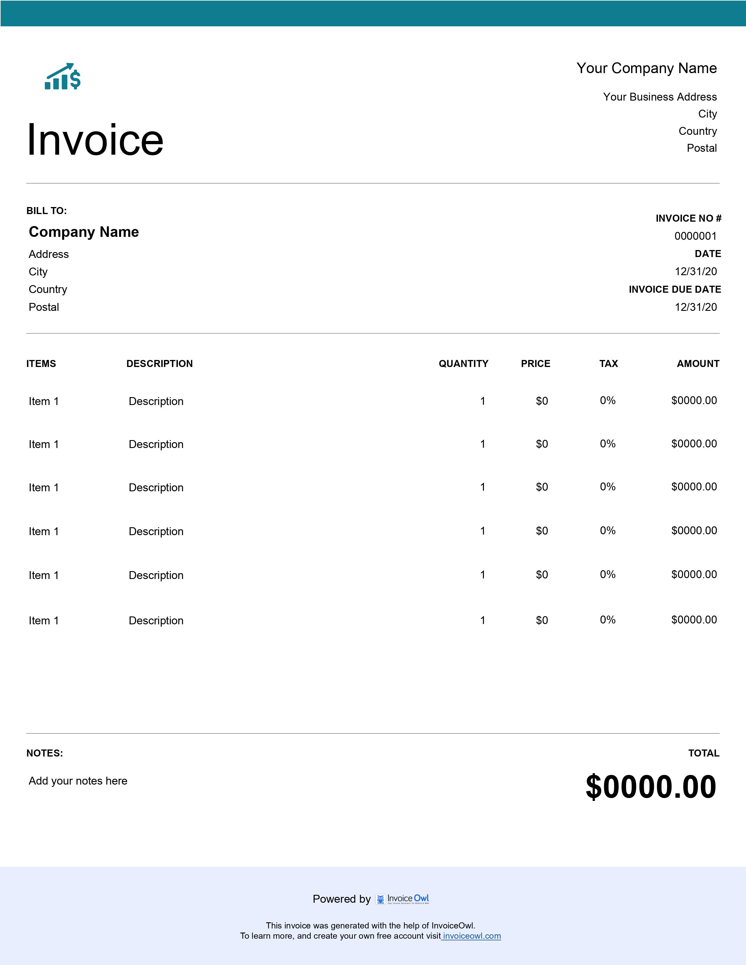 product invoice