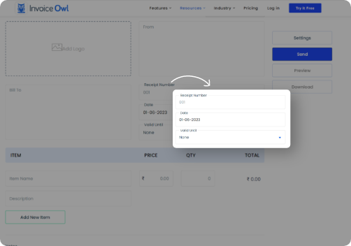 receipt details