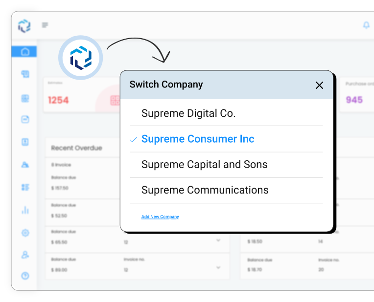 Multi-company feature