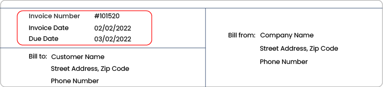 Enter the unique invoice number