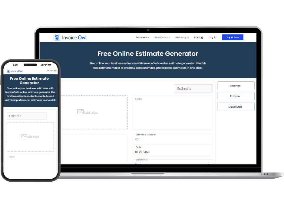 Estimate Generator