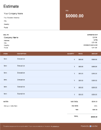 Excel invoice Template 