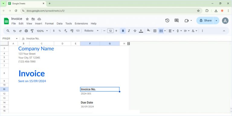 How To Make An Invoice In Google Sheets Step By Step Guide How To Make An Invoice In Google Sheets Step By Step Guide